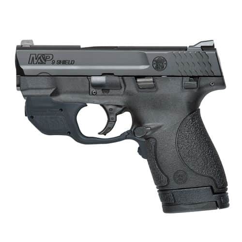 Smith & Wesson M&P9 Shield with Safety and Crimson Trace Green Laserguard Smith & Wesson M&P9 Shield with Safety and Crimson Trace Green Laserguard