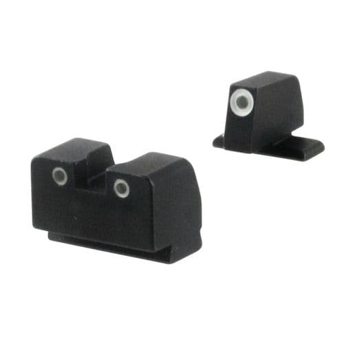 AmeriGlo SG181 Tall Suppressor Height Sight Most Sig Green Tritium w/White Outline Black AmeriGlo SG181 Tall Suppressor Height Sight Most Sig Green Tritium w/White Outline Black