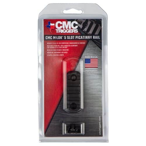 CMC Triggers 81722 MLok Rail 5 Slot Black MLok Rail 5 Slot CMC Triggers 81722 MLok Rail 5 Slot Black MLok Rail 5 Slot