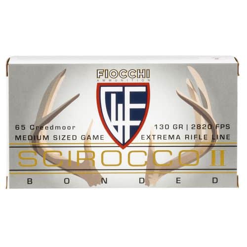 Fiocchi 65MSCA Extrema 6.5 Creedmoor 130 gr Swift Scirocco II Boat Tail Spitzer 20 Bx/ 10 Cs Fiocchi 65MSCA Extrema 6.5 Creedmoor 130 gr Swift Scirocco II Boat Tail Spitzer 20 Bx/ 10 Cs
