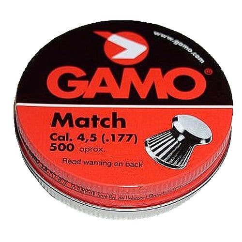 Gamo 632003454 Match .177 Pellet Flat Nose 500 Gamo 632003454 Match .177 Pellet Flat Nose 500