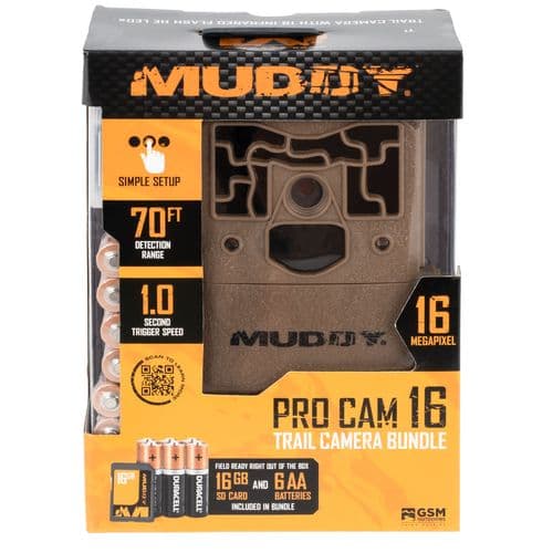 Walkers MUD-MTC200K Pro Cam Bundle 16 MP Infrared 50 ft Brown W/Batteries and SD Card Walkers MUD-MTC200K Pro Cam Bundle 16 MP Infrared 50 ft Brown W/Batteries and SD Card