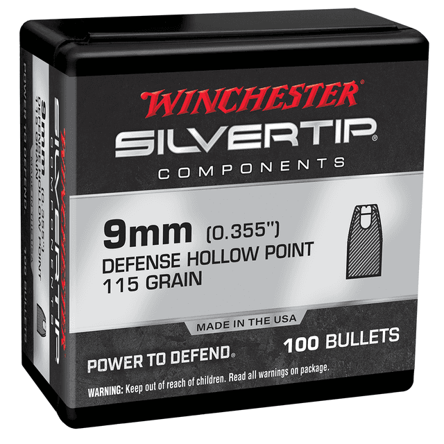 Winchester Ammo WB9ST115 Centerfire Handgun9mm .355 115 GR Silvertip Hollow Point 100 Box Winchester Ammo WB9ST115 Centerfire Handgun9mm .355 115 GR Silvertip Hollow Point 100 Box