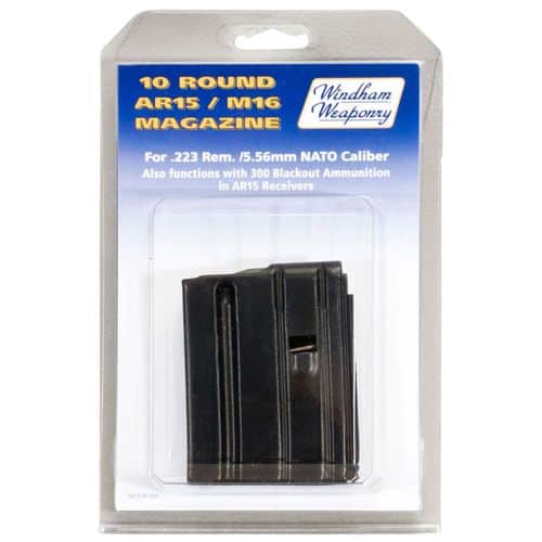 Windham Weaponry PK10RD AR-15 223 Rem,5.56 NATO 10rd Black Detachable Clam Pack Windham Weaponry PK10RD AR-15 223 Rem,5.56 NATO 10rd Black Detachable Clam Pack