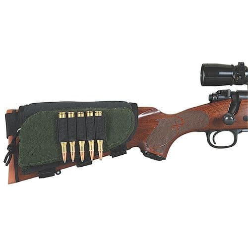 Allen 20550 Buttstock Shell Holder With Pouch 5 Rounds Green/Black Cordura Nylon Allen 20550 Buttstock Shell Holder With Pouch 5 Rounds Green/Black Cordura Nylon
