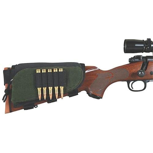 Allen 20550 Buttstock Shell Holder With Pouch 5 Rounds Green/Black Cordura Nylon Allen 20550 Buttstock Shell Holder With Pouch 5 Rounds Green/Black Cordura Nylon