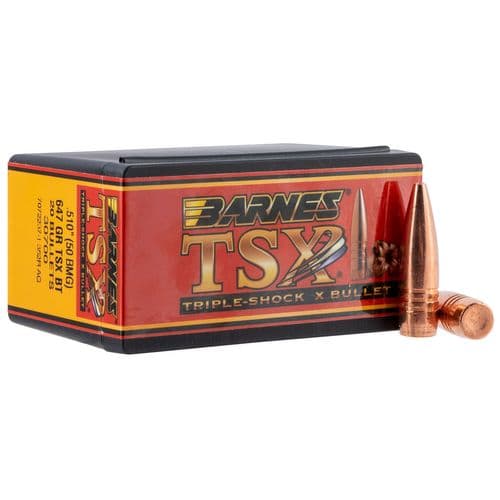Barnes Bullets 30700 TSX50 BMG .510 647 GR TSX Boat Tail 20 Box Barnes Bullets 30700 TSX50 BMG .510 647 GR TSX Boat Tail 20 Box