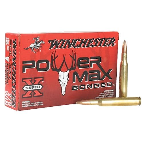 Winchester Ammo X2705BP Power Max Bonded 270 Win 130 gr Protected Hollow Point 20 Bx/ 10 Cs Winchester Ammo X2705BP Power Max Bonded 270 Win 130 gr Protected Hollow Point 20 Bx/ 10 Cs