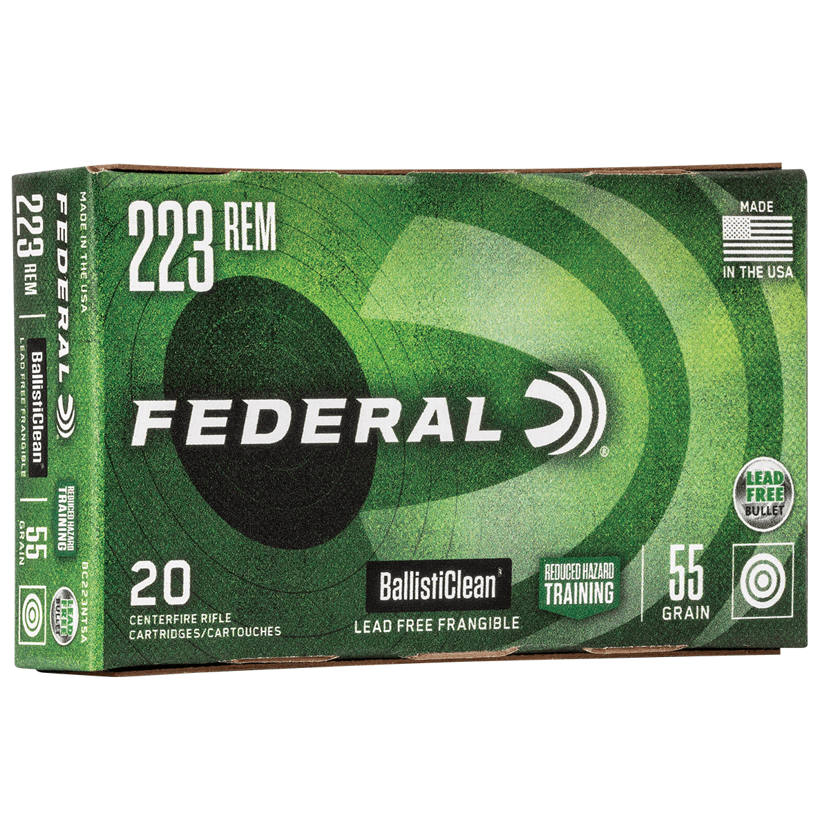 Federal Premium Ballistic Clean Frangible 223 Rem 55 gr Training Rifle Ammo Federal Premium Ballistic Clean Frangible 223 Rem 55 gr Training Rifle Ammo