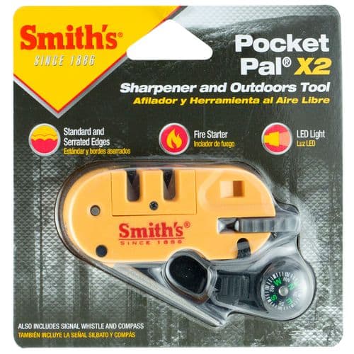 Smiths Products 50364 Pocket Pal Sharpener and Outdoor Tool Tungsten Carbide and Ceramic Fine, Coarse Smiths Products 50364 Pocket Pal Sharpener and Outdoor Tool Tungsten Carbide and Ceramic Fine, Coarse