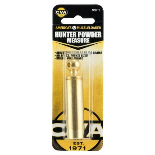 CVA AC1413 Hunter Powder Measure Black Powder Solid Brass 60-130 Grains CVA AC1413 Hunter Powder Measure Black Powder Solid Brass 60-130 Grains