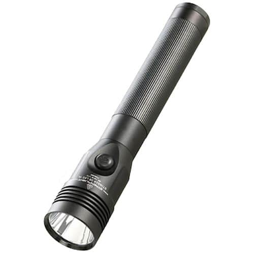 Streamlight 75455 Stinger DS LED HL 800/400/200 Lumens C4 LED Aluminum Black 3 Cell Sub-C NiMH 3.6V with 120V AC Smart Charger Streamlight 75455 Stinger DS LED HL 800/400/200 Lumens C4 LED Aluminum Black 3 Cell Sub-C NiMH 3.6V with 120V AC Smart Charger