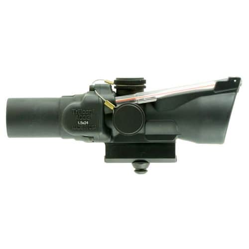 Trijicon 400156 ACOG 1.5x 24mm Obj 25.6 ft @ 100 yds FOV Black Finish Dual Illuminated Red 8 MOA Triangle Trijicon 400156 ACOG 1.5x 24mm Obj 25.6 ft @ 100 yds FOV Black Finish Dual Illuminated Red 8 MOA Triangle
