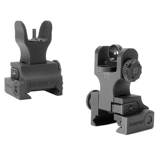 Samson QF-FFS-FRS Quick Flip HK Front/A2 Rear Rail Mount AR-15 Alum Black Samson QF-FFS-FRS Quick Flip HK Front/A2 Rear Rail Mount AR-15 Alum Black