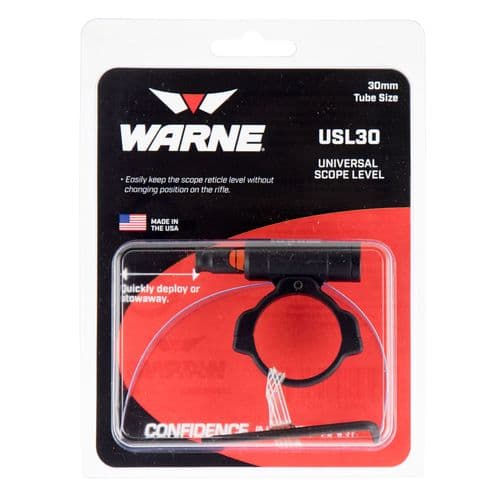 Warne USL30 Universal Scope Level 30mm Aluminum Black Warne USL30 Universal Scope Level 30mm Aluminum Black