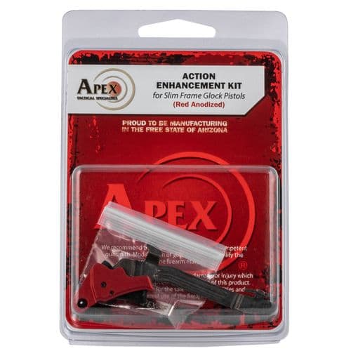 APEX TACTICAL SPECIALTIES 102157 Action Enhancement Trigger Kit fits Glock 43, 43x, 48 Black/Red Enhancement Drop-in Right APEX TACTICAL SPECIALTIES 102157 Action Enhancement Trigger Kit fits Glock 43, 43x, 48 Black/Red Enhancement Drop-in Right