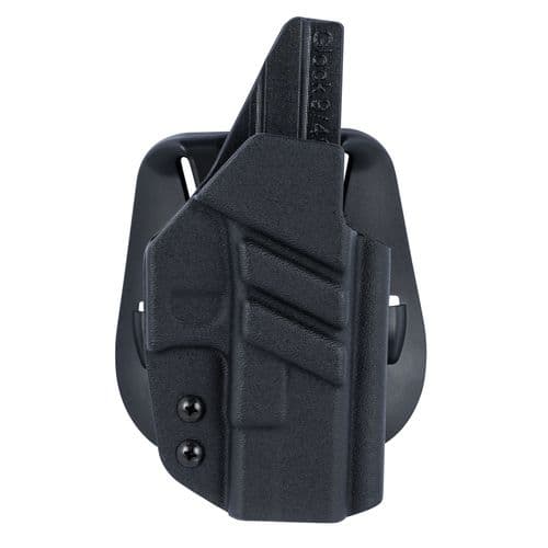 1791 Gunleather TACPDHOWBGLOCKBLKR Tactical Kydex OWB Black Kydex Paddle Compatible w/Glock Right Hand 1791 Gunleather TACPDHOWBGLOCKBLKR Tactical Kydex OWB Black Kydex Paddle Compatible w/Glock Right Hand