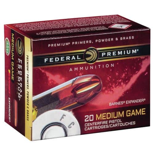 Federal P454XB1 Premium 454 Casull 250 gr Barnes Expander BRX 20 Bx/ 10 Cs Federal P454XB1 Premium 454 Casull 250 gr Barnes Expander BRX 20 Bx/ 10 Cs