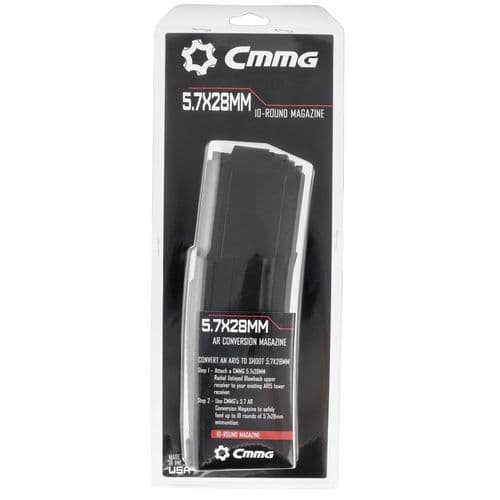 CMMG 54AFC56 5.7 AR Conversion Mag 5.7x28mm AR-15 10rd Black Detachable CMMG 54AFC56 5.7 AR Conversion Mag 5.7x28mm AR-15 10rd Black Detachable