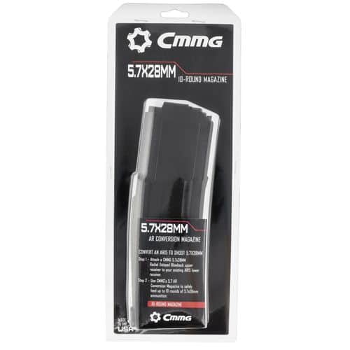 CMMG 54AFC56 5.7 AR Conversion Mag 5.7x28mm AR-15 10rd Black Detachable CMMG 54AFC56 5.7 AR Conversion Mag 5.7x28mm AR-15 10rd Black Detachable