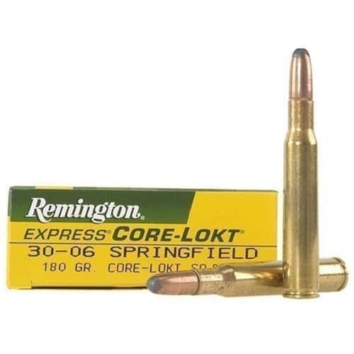 Remington Core-Lokt Ammunition 30-06 Springfield 180 Grain Core-Lokt Soft Point Box of 20 Remington Core-Lokt Ammunition 30-06 Springfield 180 Grain Core-Lokt Soft Point Box of 20