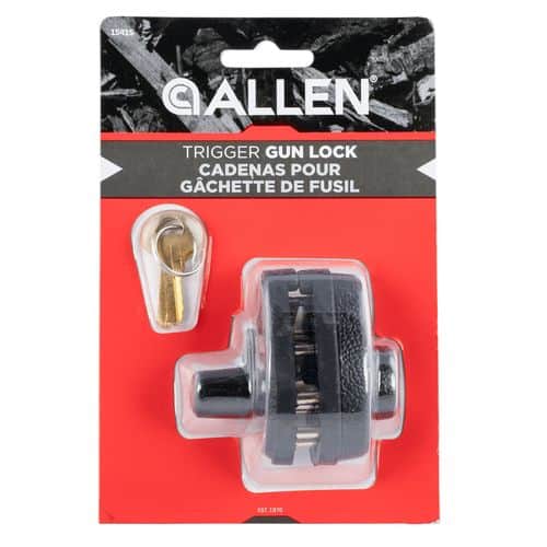 Allen 15415 Trigger Gun Lock Single-Keyed for Handguns, Rifles, Shotguns Allen 15415 Trigger Gun Lock Single-Keyed for Handguns, Rifles, Shotguns