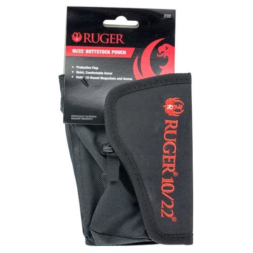 Allen 27222 Buttstock Shell Holder Ruger 10/22 Black/Red Cordura Nylon Allen 27222 Buttstock Shell Holder Ruger 10/22 Black/Red Cordura Nylon
