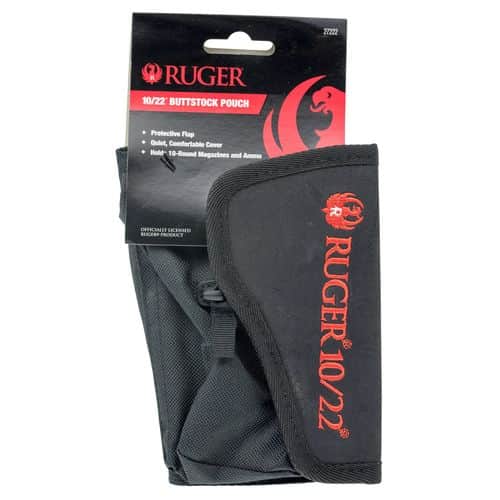 Allen 27222 Buttstock Shell Holder Ruger 10/22 Black/Red Cordura Nylon Allen 27222 Buttstock Shell Holder Ruger 10/22 Black/Red Cordura Nylon