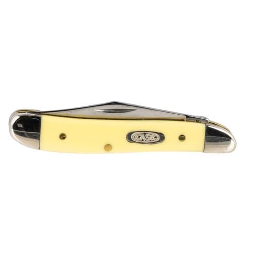Case 00030 Peanut 2.10"/1.53" Folding Clip/Pen Plain Tumble Polish Chrome Vanadium Blade/Smooth Yellow Synthetic Handle Case 00030 Peanut 2.10"/1.53" Folding Clip/Pen Plain Tumble Polish Chrome Vanadium Blade/Smooth Yellow Synthetic Handle
