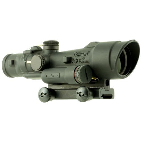 Trijicon 100496 ACOG 3.5x 35mm Obj 28.9 ft @ 100 yds FOV 30mm-35mm Tube Black Matte Finish Illuminated Crosshair 223 Green Trijicon 100496 ACOG 3.5x 35mm Obj 28.9 ft @ 100 yds FOV 30mm-35mm Tube Black Matte Finish Illuminated Crosshair 223 Green