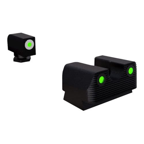 RIVAL ARMS RA1B231G Tritium Night Sights Fits Glock 17/19 Green Tritium w/White Outline Front Green Rear RIVAL ARMS RA1B231G Tritium Night Sights Fits Glock 17/19 Green Tritium w/White Outline Front Green Rear