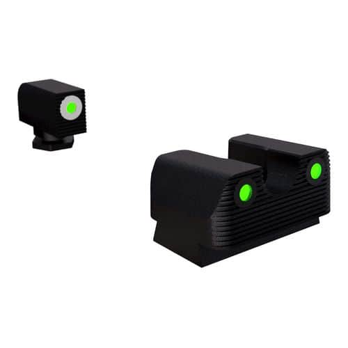 RIVAL ARMS RA1B231G Tritium Night Sights Fits Glock 17/19 Green Tritium w/White Outline Front Green Rear RIVAL ARMS RA1B231G Tritium Night Sights Fits Glock 17/19 Green Tritium w/White Outline Front Green Rear