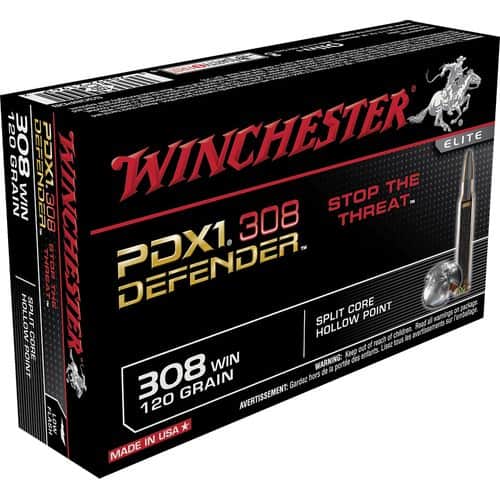 Winchester Ammo S308PDB Defender 308 Win 120 gr Split Core Jacketed Hollow Point 20 Bx/ 10 Cs Winchester Ammo S308PDB Defender 308 Win 120 gr Split Core Jacketed Hollow Point 20 Bx/ 10 Cs