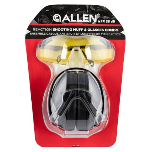 Allen 2316 Reaction Muff & Glasses Combo 26 dB Dark Gray Allen 2316 Reaction Muff & Glasses Combo 26 dB Dark Gray