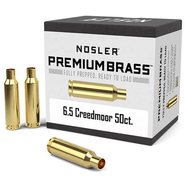 Nosler Premium Brass Unprimed Cases, 6.5Creedmoor Rifle 50/Box - 44824 Nosler Premium Brass Unprimed Cases, 6.5Creedmoor Rifle 50/Box - 44824