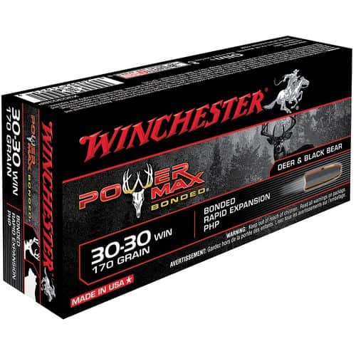 Winchester Ammo X30303BP Power Max Bonded 30-30 Win 170 gr Protected Hollow Point 20 Bx/ 10 Cs Winchester Ammo X30303BP Power Max Bonded 30-30 Win 170 gr Protected Hollow Point 20 Bx/ 10 Cs