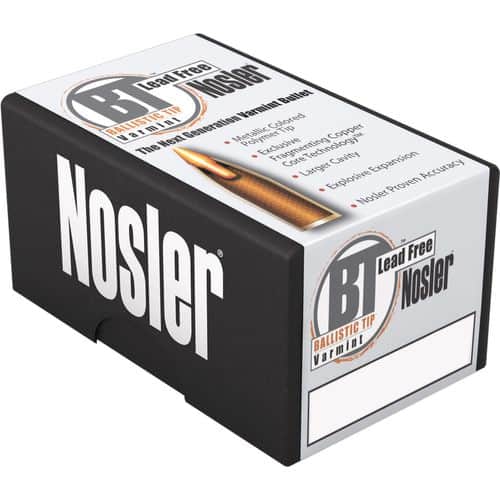 Nosler 60003 Trophy Grade Varmint 22-250 Rem 55 gr Ballistic Tip Lead-Free 20 Bx/ 10 Cs Nosler 60003 Trophy Grade Varmint 22-250 Rem 55 gr Ballistic Tip Lead-Free 20 Bx/ 10 Cs