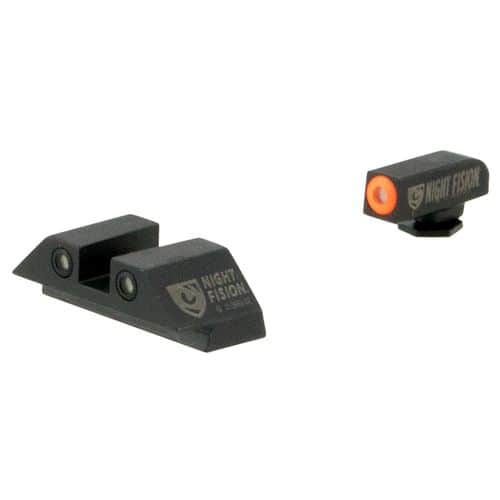 Night Fision GLK003003OGW Night Sight Set Square fits Glock 42, 43 Square Green w/Orange Outline Green w/White Outline Black Night Fision GLK003003OGW Night Sight Set Square fits Glock 42, 43 Square Green w/Orange Outline Green w/White Outline Black