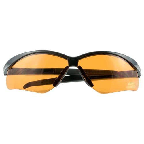 Walkers GWPSGLAMB Shooting Glasses Crosshair Amber Polycarbonate Lens Black Frame 1 Pair Walkers GWPSGLAMB Shooting Glasses Crosshair Amber Polycarbonate Lens Black Frame 1 Pair