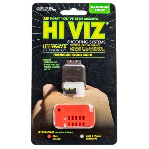 Hiviz GLAD201 Target Front Glock Gen 1-3 Interchangeable Green/Red/White Black Hiviz GLAD201 Target Front Glock Gen 1-3 Interchangeable Green/Red/White Black