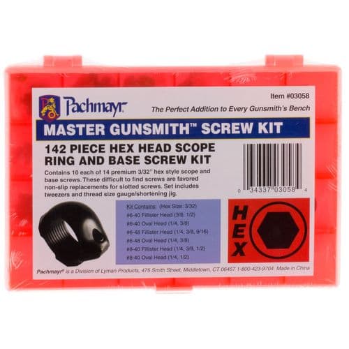 Lyman 03058 Masrer Gunsmith Hex Head Ring and Base Screw Kit Lyman 03058 Masrer Gunsmith Hex Head Ring and Base Screw Kit