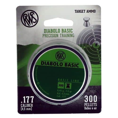 RWS 2317389 Diabolo Basic Pellets .177 Pellet Lead 300 RWS 2317389 Diabolo Basic Pellets .177 Pellet Lead 300