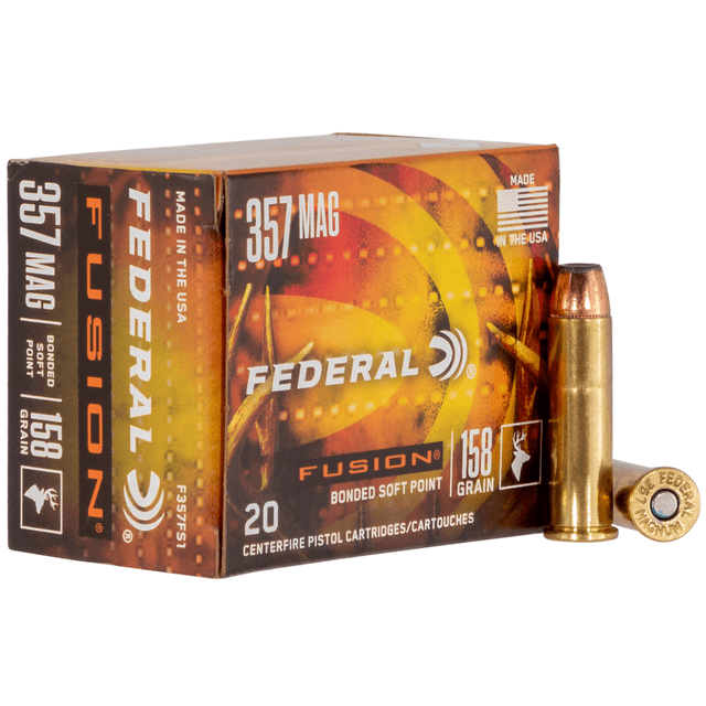 Federal Fusion Handgun 357 Mag 158 grain, 20 Per Box - F357FS1 Federal Fusion Handgun 357 Mag 158 grain, 20 Per Box - F357FS1