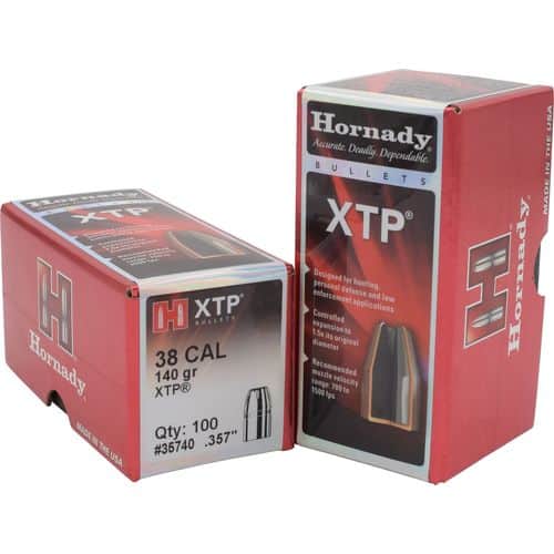 Hornady 35740 XTP 38 Caliber .357 140 GR Hollow Point 100 Box Hornady 35740 XTP 38 Caliber .357 140 GR Hollow Point 100 Box