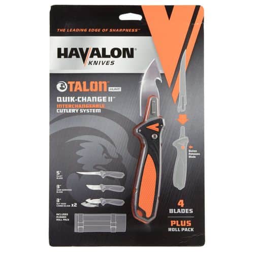 Havalon XTC-TH Talon Hunt Polymer Blue/Orange Handle Fixed Knife AUS-8 Stainless Steel Havalon XTC-TH Talon Hunt Polymer Blue/Orange Handle Fixed Knife AUS-8 Stainless Steel