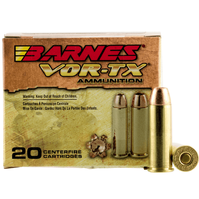 Barnes Bullets 21545 VOR-TX Handgun 44 Rem Mag 225 gr Barnes VOR-TX XPB Ammo Barnes Bullets 21545 VOR-TX Handgun 44 Rem Mag 225 gr Barnes VOR-TX XPB Ammo