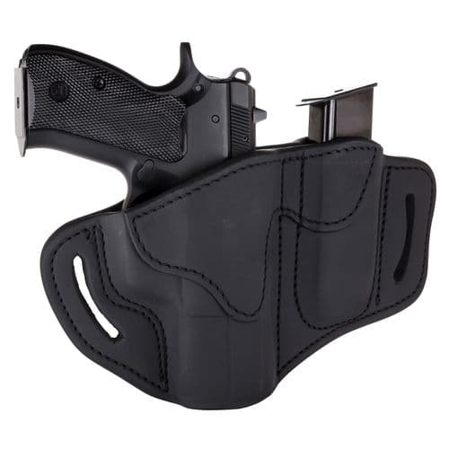 1791 Gunleather BH21M12SBLR BH2.1M1.2 Stealth Black Leather OWB Glock 19,23,25-30/HK40c/S&W MP9, MP40 Right Hand 1791 Gunleather BH21M12SBLR BH2.1M1.2 Stealth Black Leather OWB Glock 19,23,25-30/HK40c/S&W MP9, MP40 Right Hand