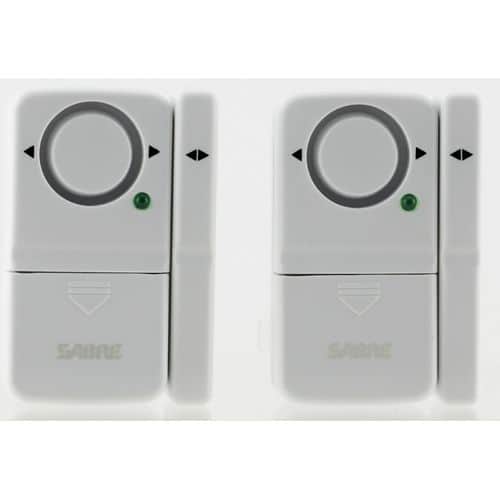 Sabre HSDWA2 Home Series Door Alarm 2 Pack 2-7 lbs 750 ft 120 White Sabre HSDWA2 Home Series Door Alarm 2 Pack 2-7 lbs 750 ft 120 White