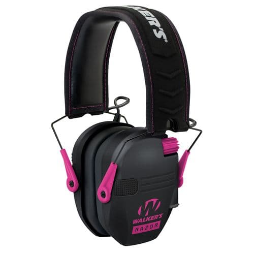 Walkers GWPRSEMPNK Razor Slim Electronic Earmuff 23 dB Black/Pink Walkers GWPRSEMPNK Razor Slim Electronic Earmuff 23 dB Black/Pink
