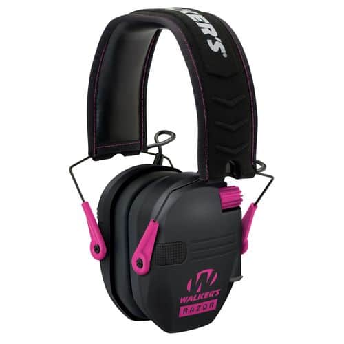 Walkers GWPRSEMPNK Razor Slim Electronic Earmuff 23 dB Black/Pink Walkers GWPRSEMPNK Razor Slim Electronic Earmuff 23 dB Black/Pink